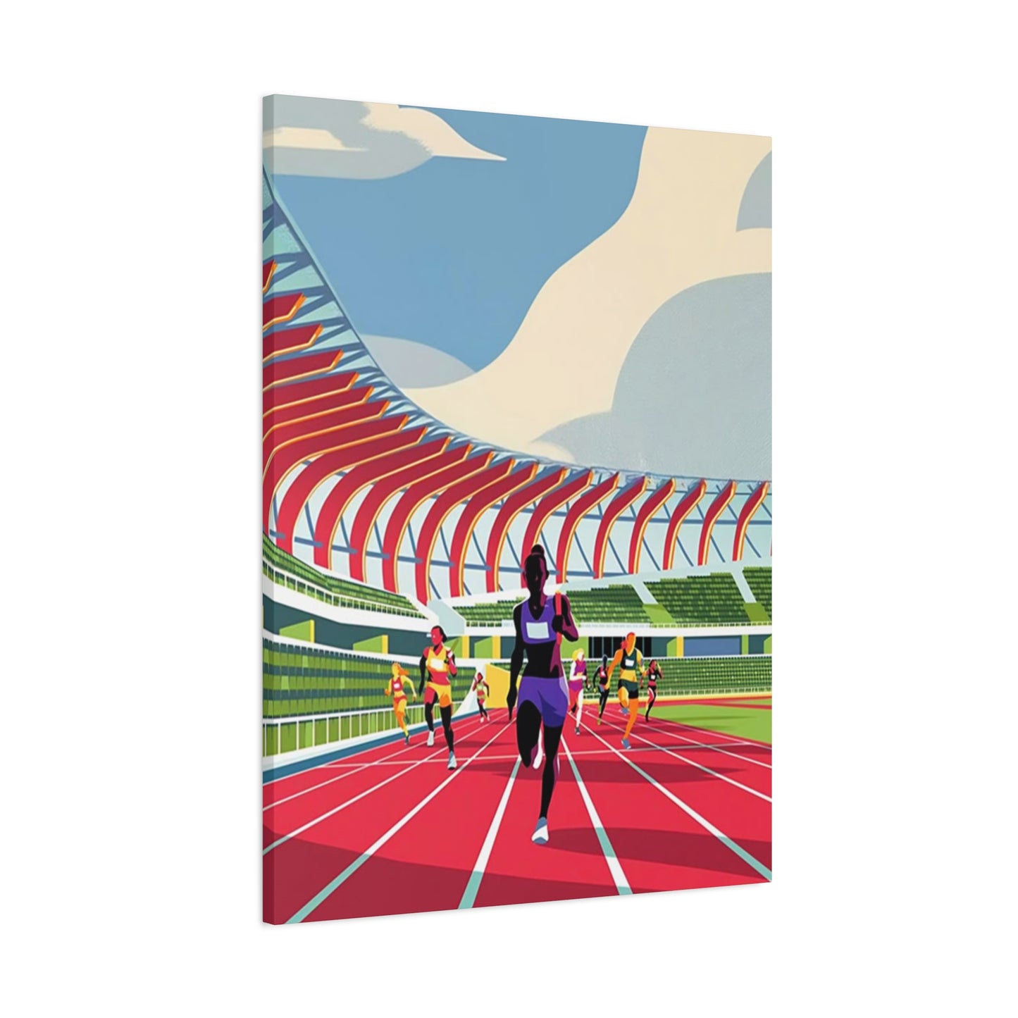 Track Running Poster Wall Art & Canvas Prints
