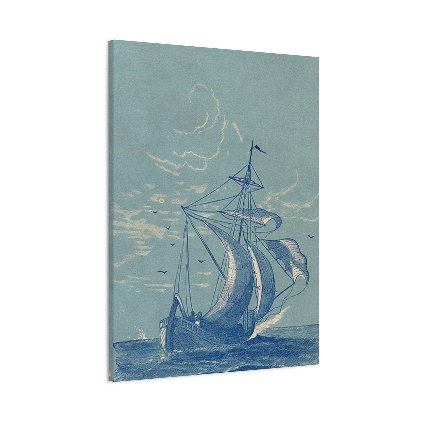 Ship Sailing In Sea Wall Art & Canvas Prints