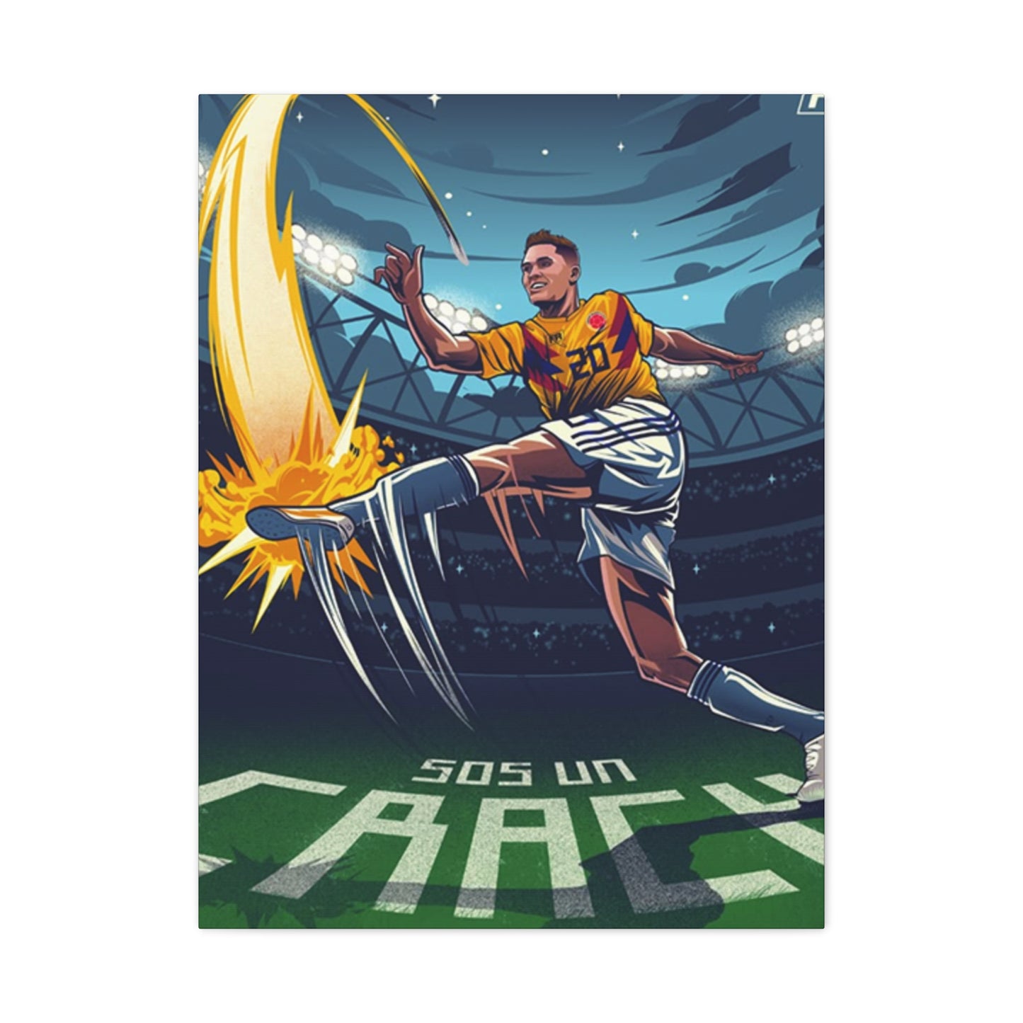 Animation Of Football Players Wall Art & Canvas Prints