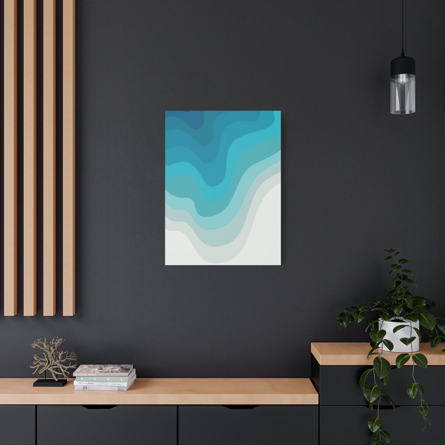 Blue Cool Layers Wall Art & Canvas Prints