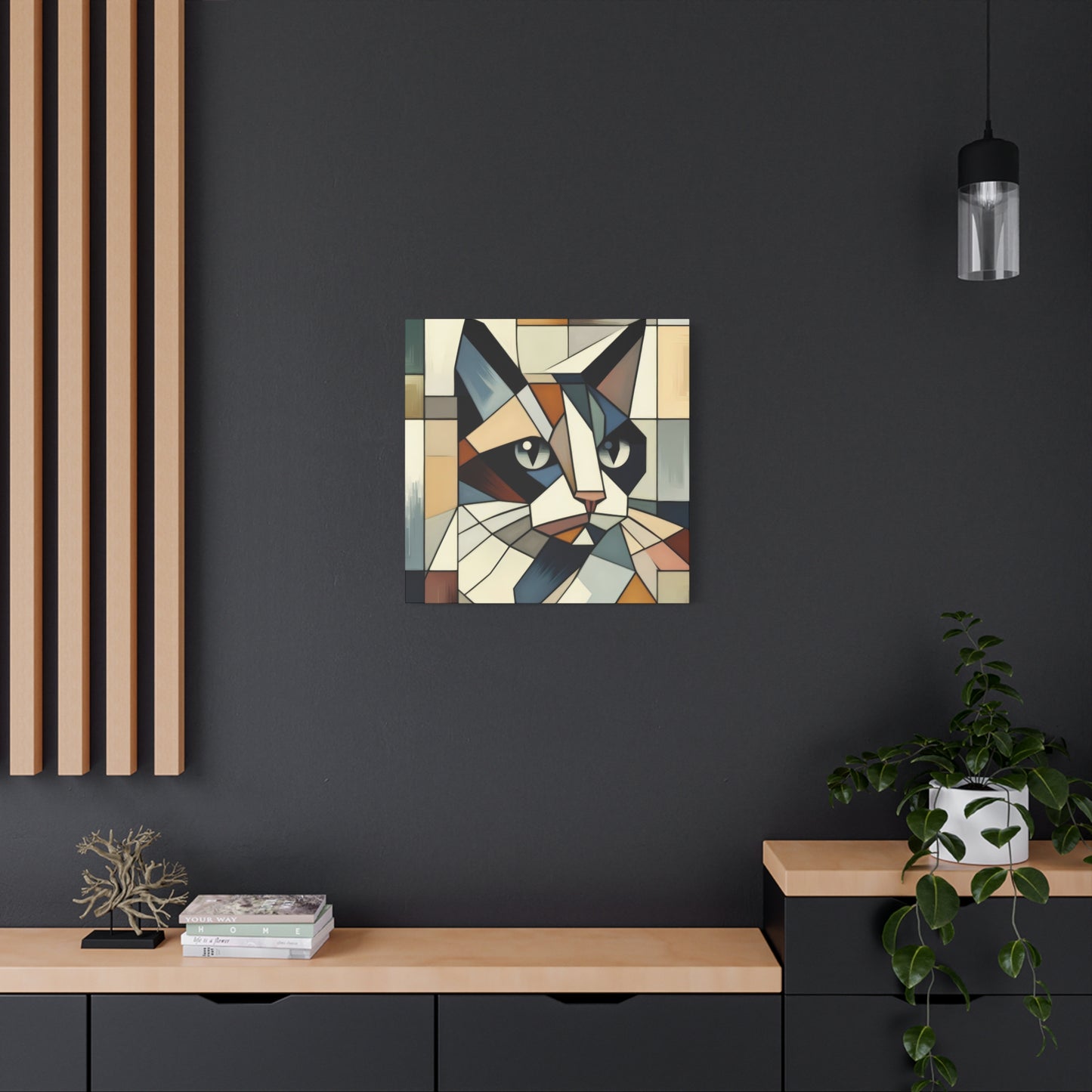 Cat Portrait Cubism Wall Art & Canvas Prints