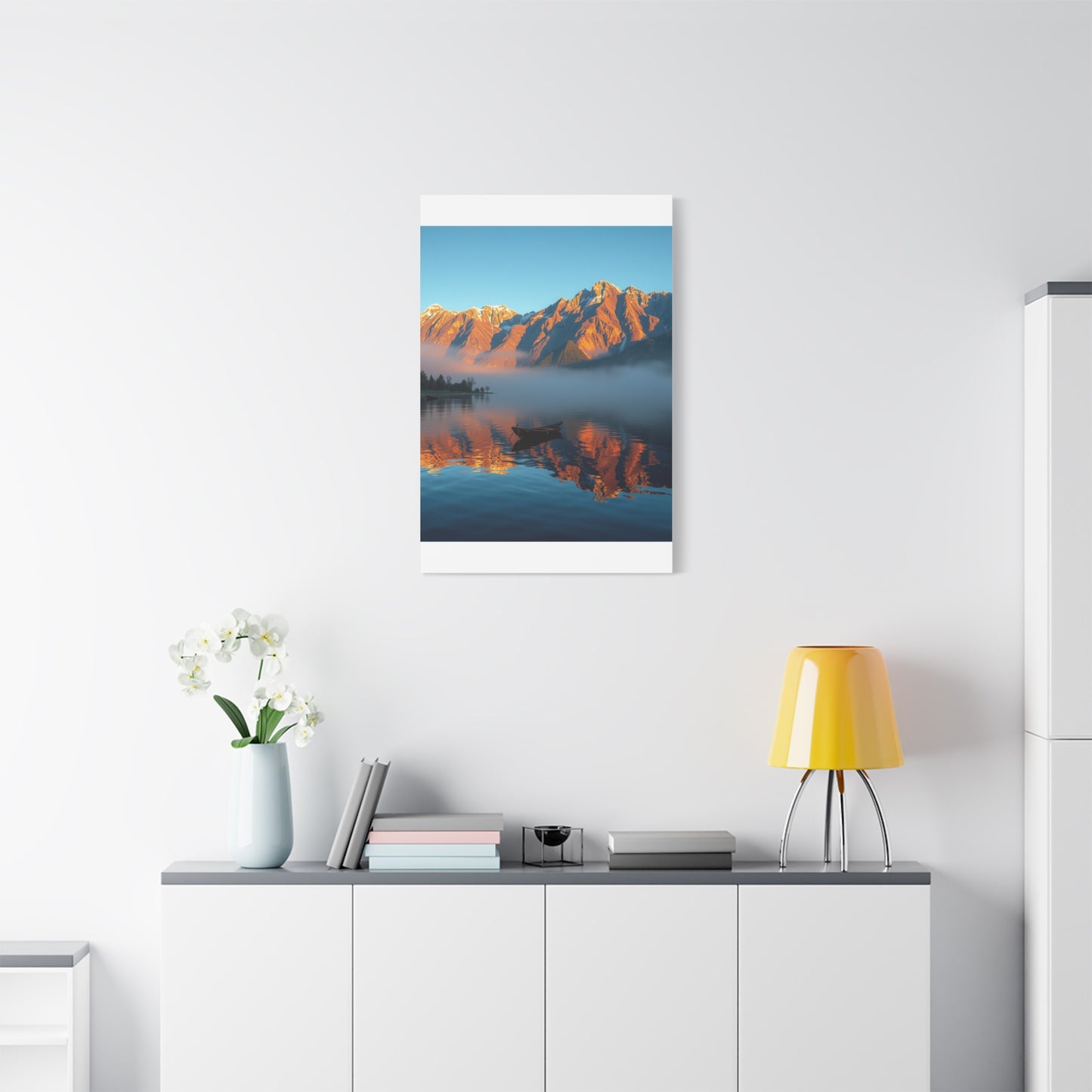 Premium Lake Canvas Print: Tranquil Waters Wall Decor