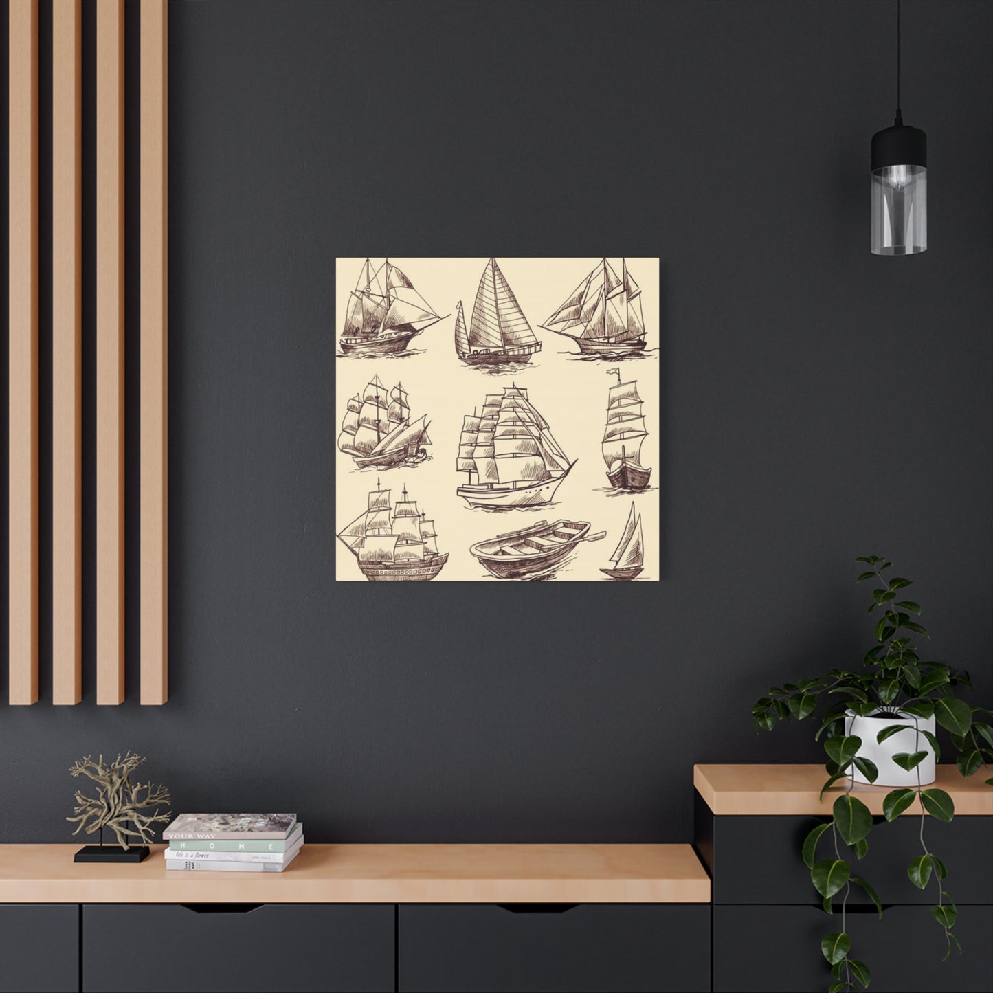 Ship Sailing Painting Wall Art & Canvas Prints