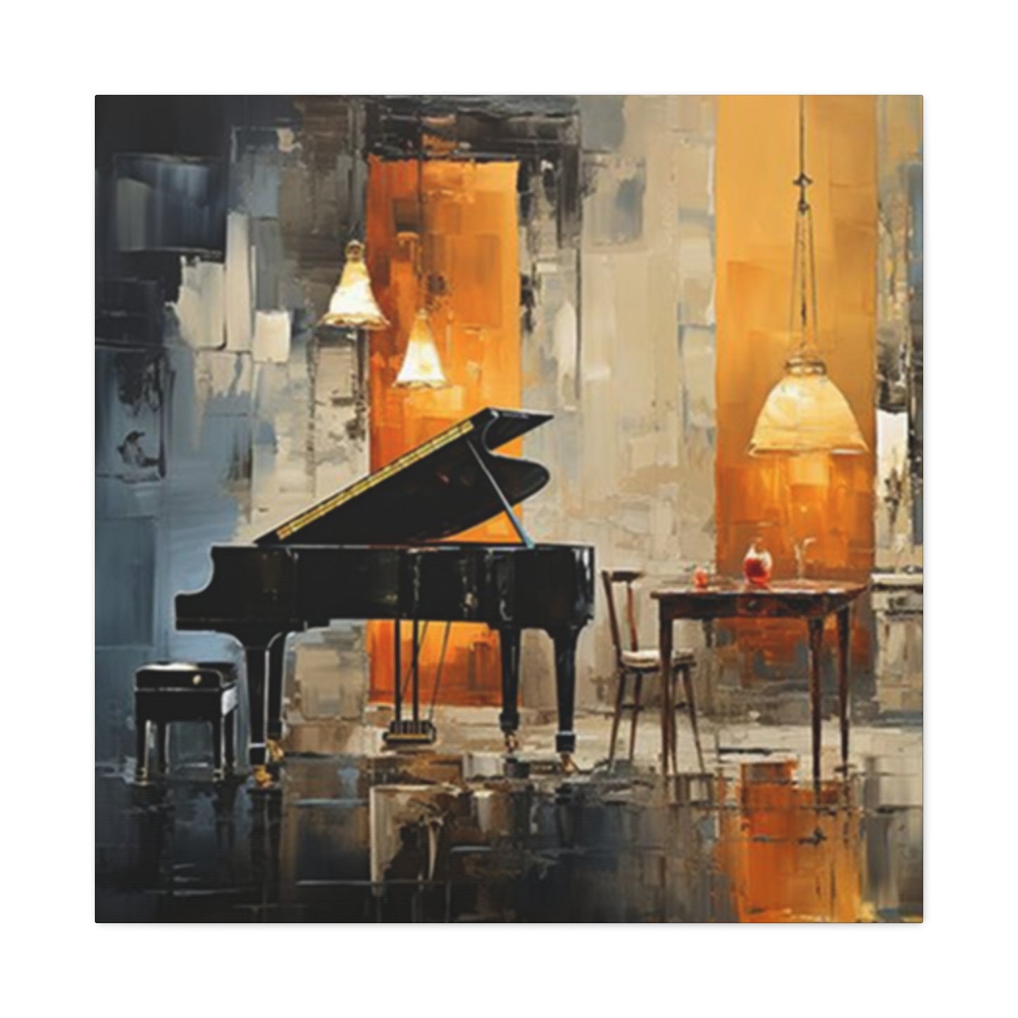 Big Piano Painting Wall Art & Canvas Prints