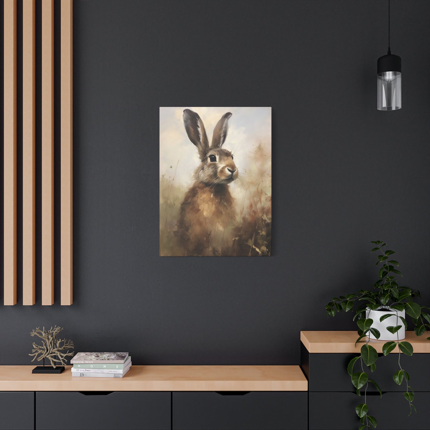 Small Rabbit Painting Wall Art & Canvas Prints