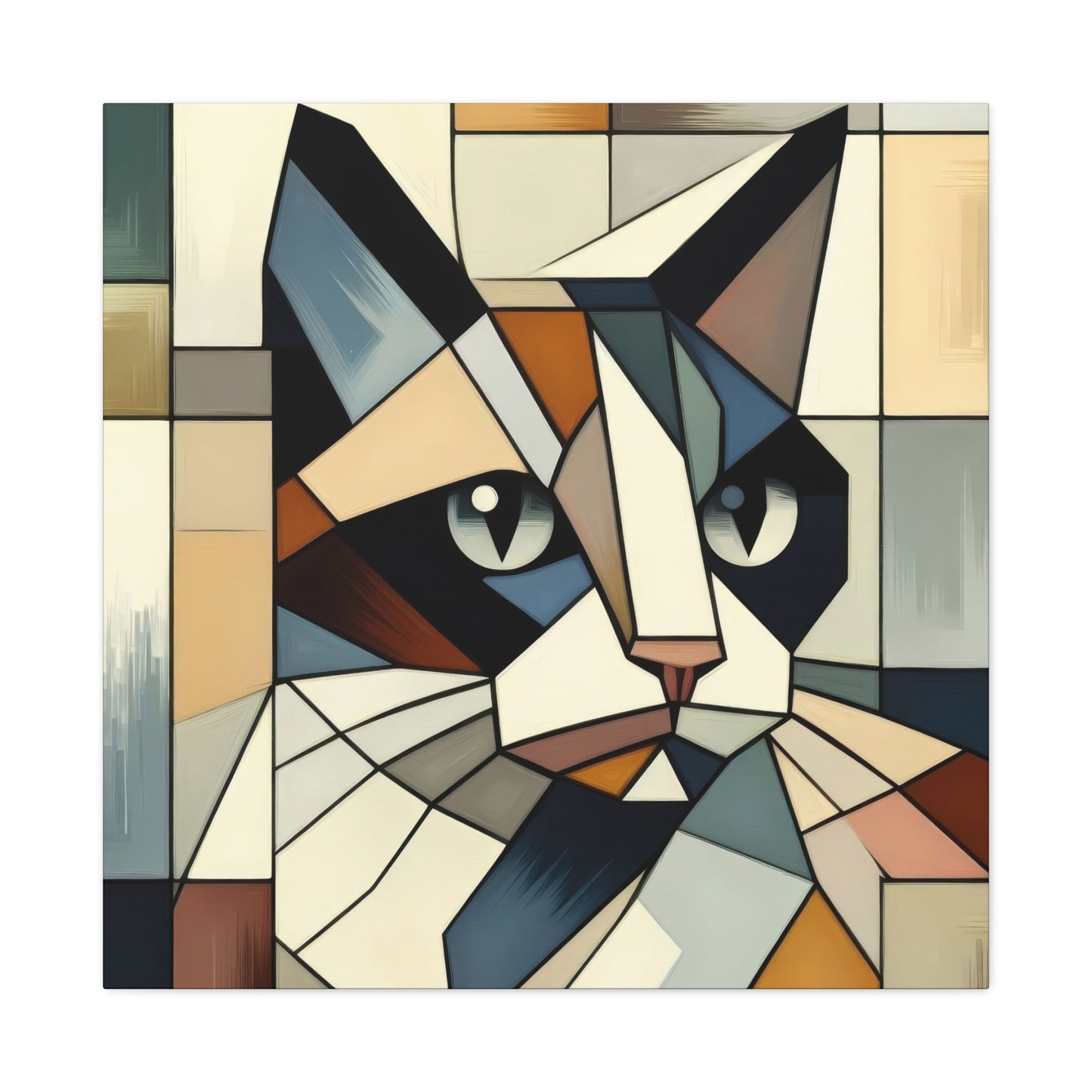Cat Portrait Cubism Wall Art & Canvas Prints