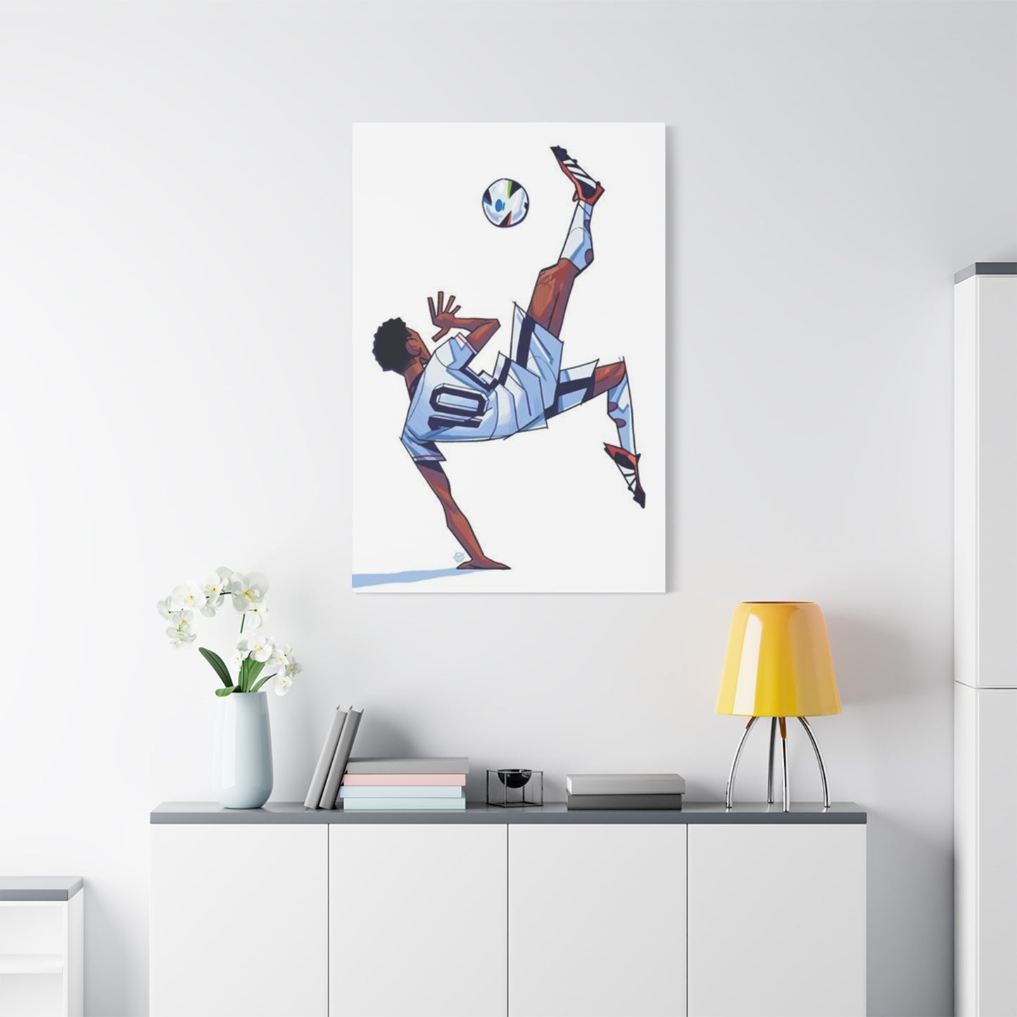 Animated Football Player Wall Art & Canvas Prints