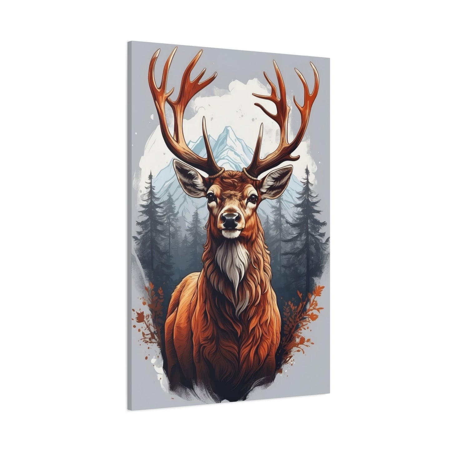 Deer With Large Antlers Wall Art & Canvas Prints