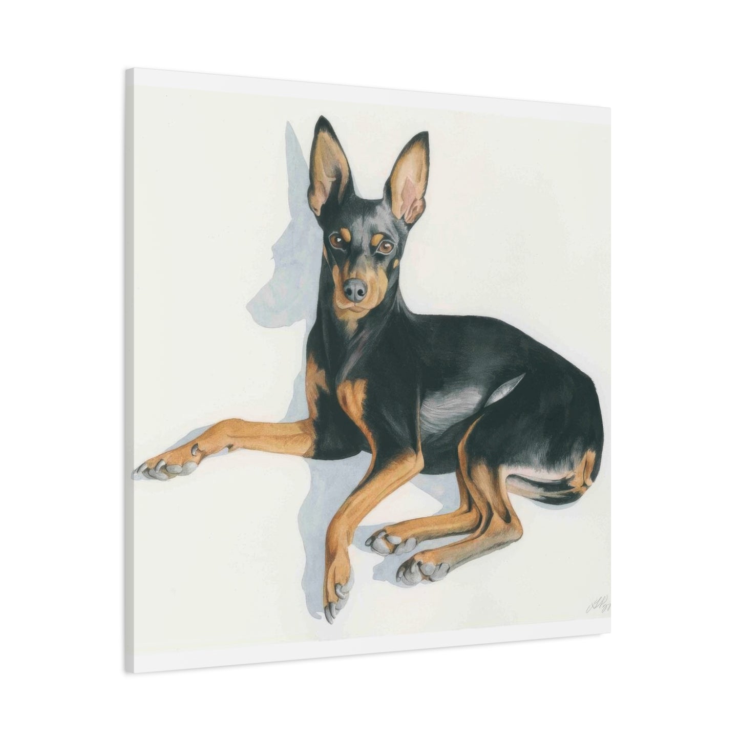 Grace Popp Black Dog Portrait Wall Art & Canvas Prints
