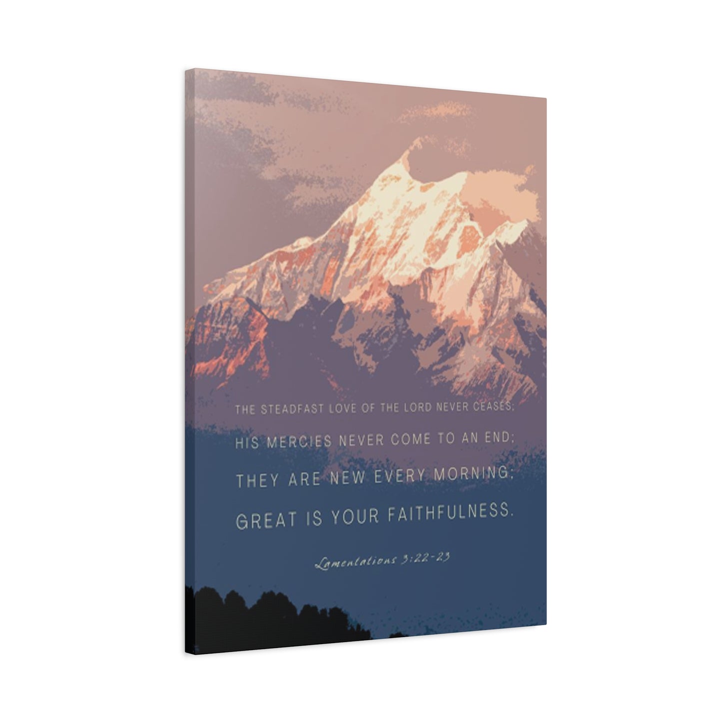 Snowy Mountain Quote Poster Wall Art & Canvas Prints
