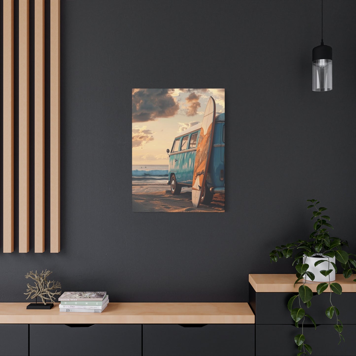 Beach Van And Surfing Wall Art & Canvas Prints