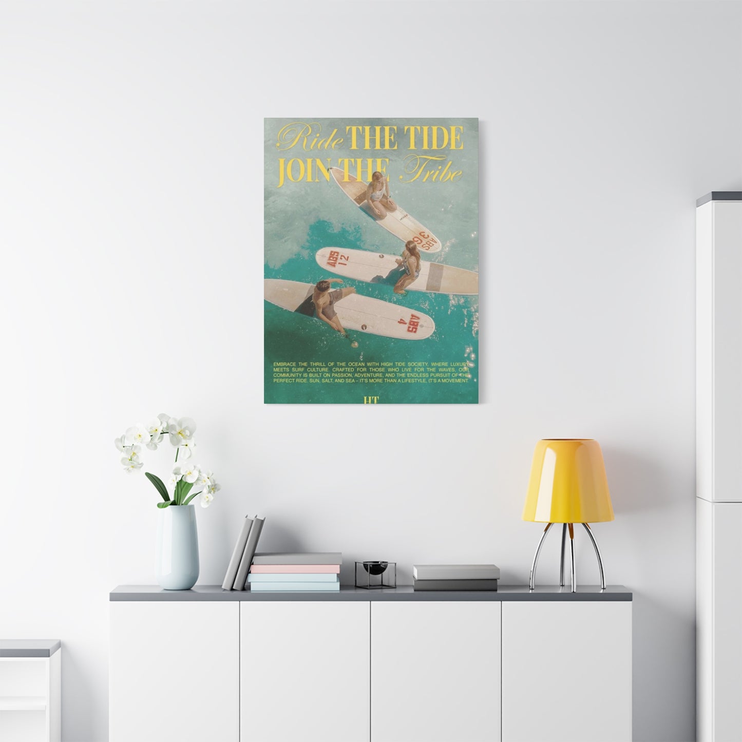 Ride The Tide Join The Tribe Wall Art & Canvas Prints