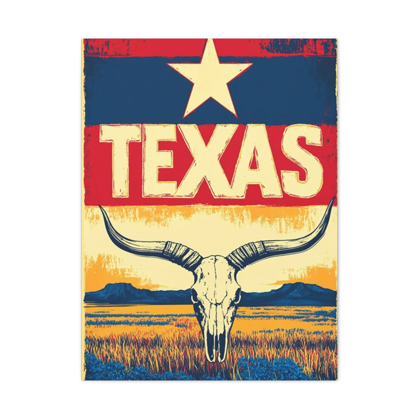 Landscape Of The Texas State Poster Wall Art & Canvas Prints