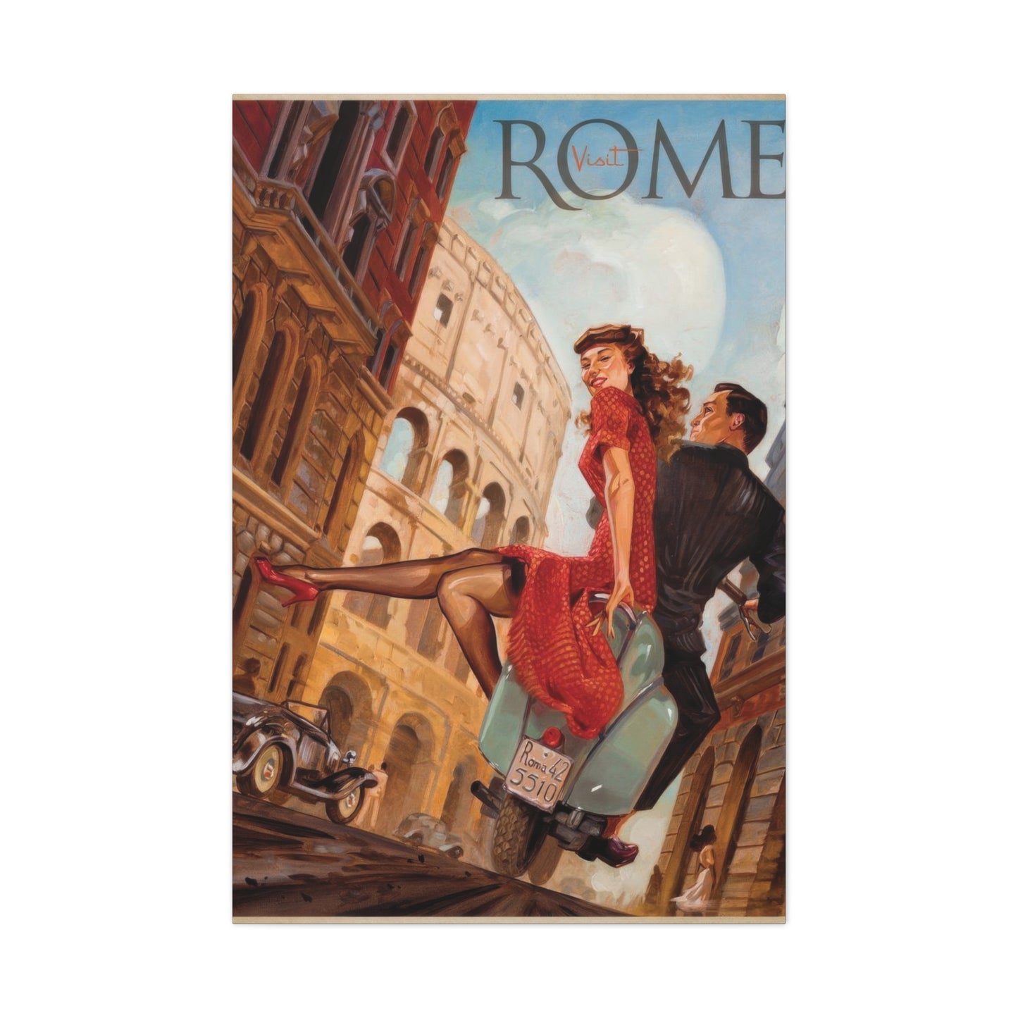 Visit Rome Travel Italy Wall Art & Canvas Prints