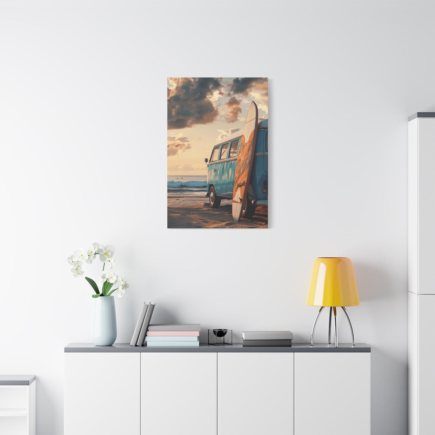 Beach Van And Surfing Wall Art & Canvas Prints