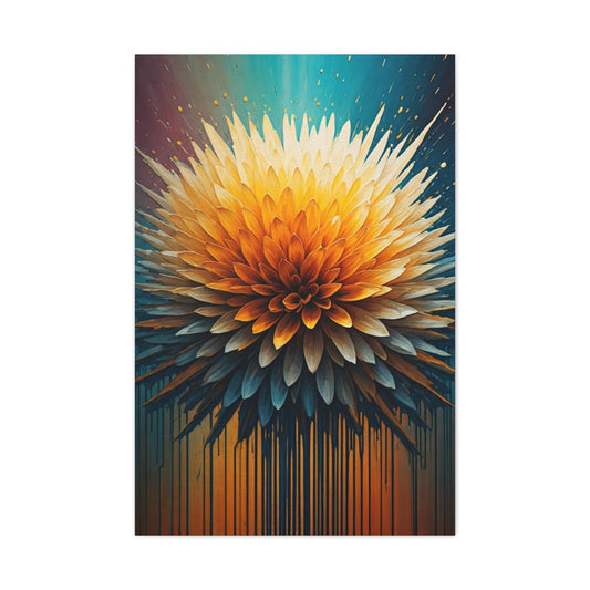 Solar Bloom Burst Wall Art & Canvas Print