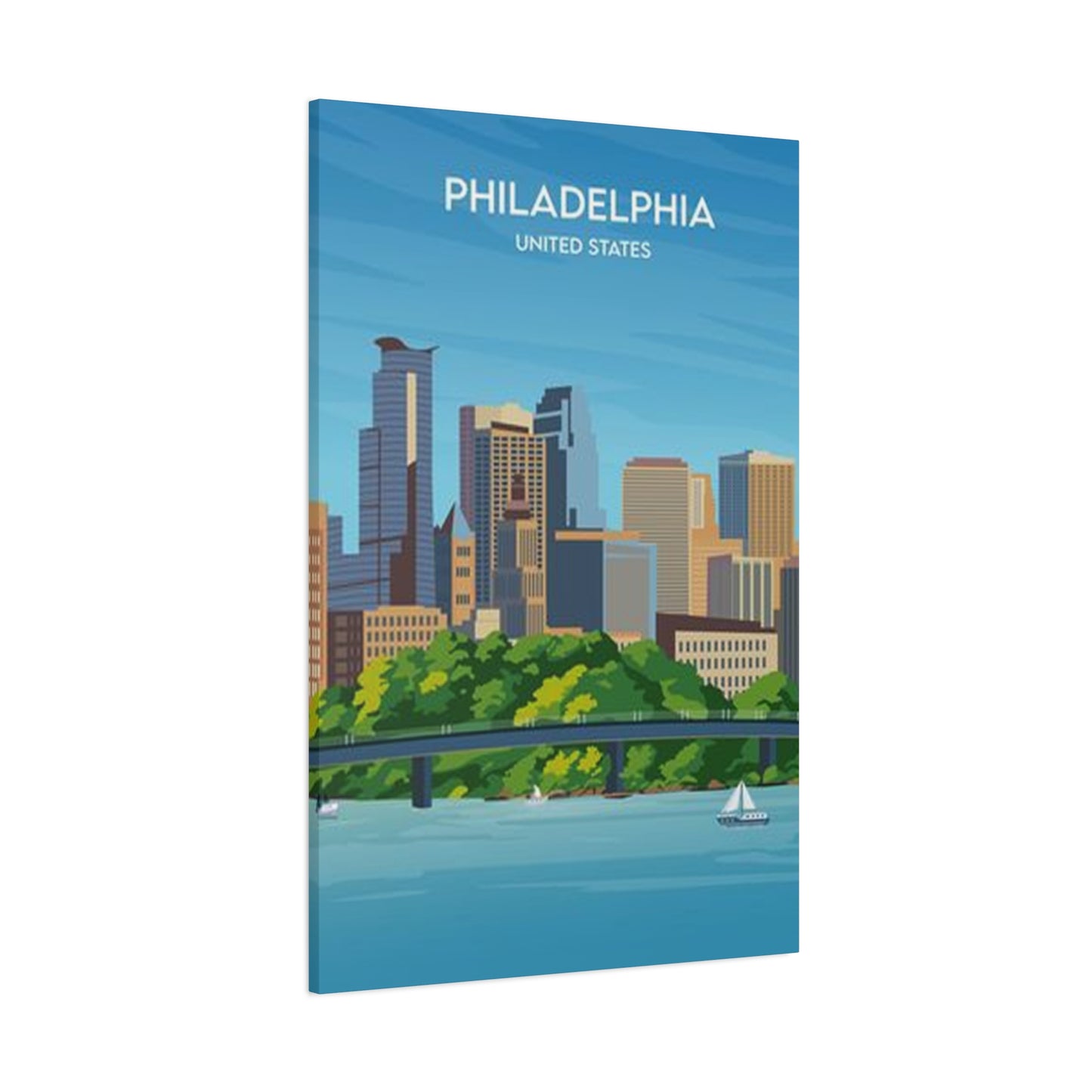 Philadelphia United States Poster Wall Art & Canvas Prints