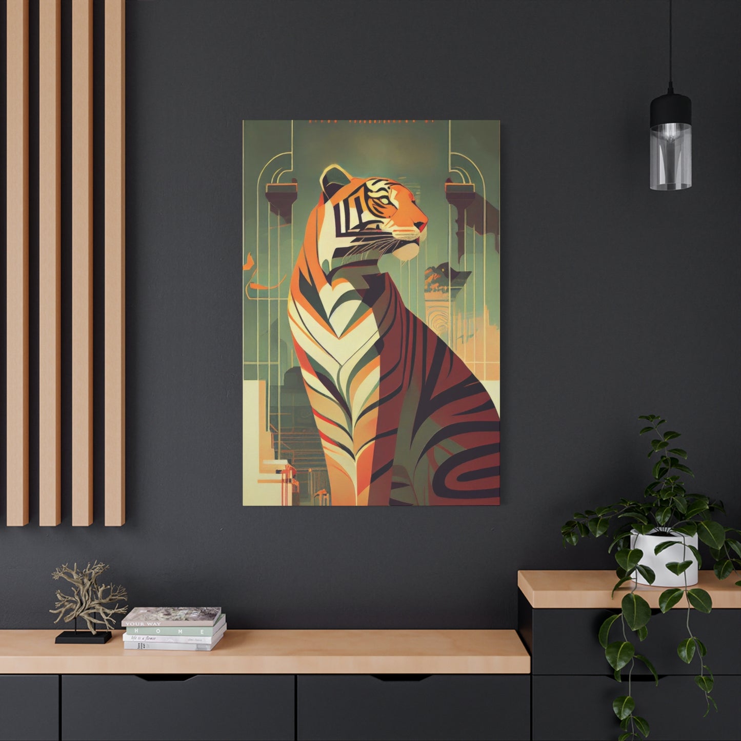 Tiger Posing Portrait Deco Wall Art & Canvas Prints