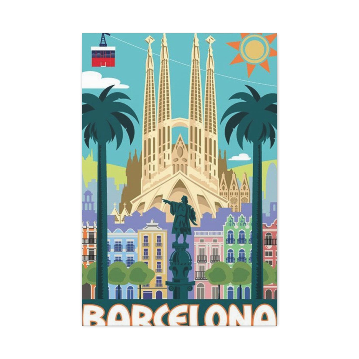 Barcelona City Of Spain Wall Art & Canvas Prints