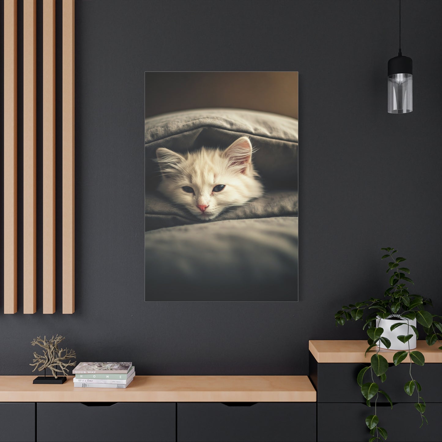 Peaceful Resting Kitten Wall Art & Canvas Prints