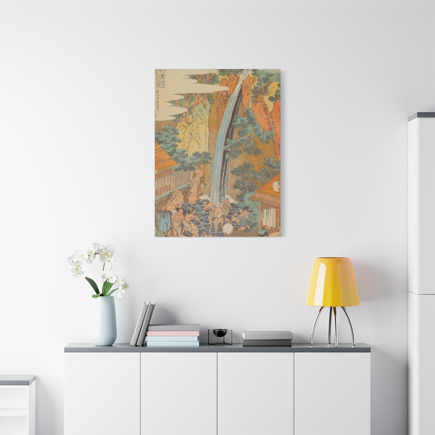 Katsushika Hokusai Roben Waterfall At Oyama An Sagami Province Wall Art & Canvas Prints