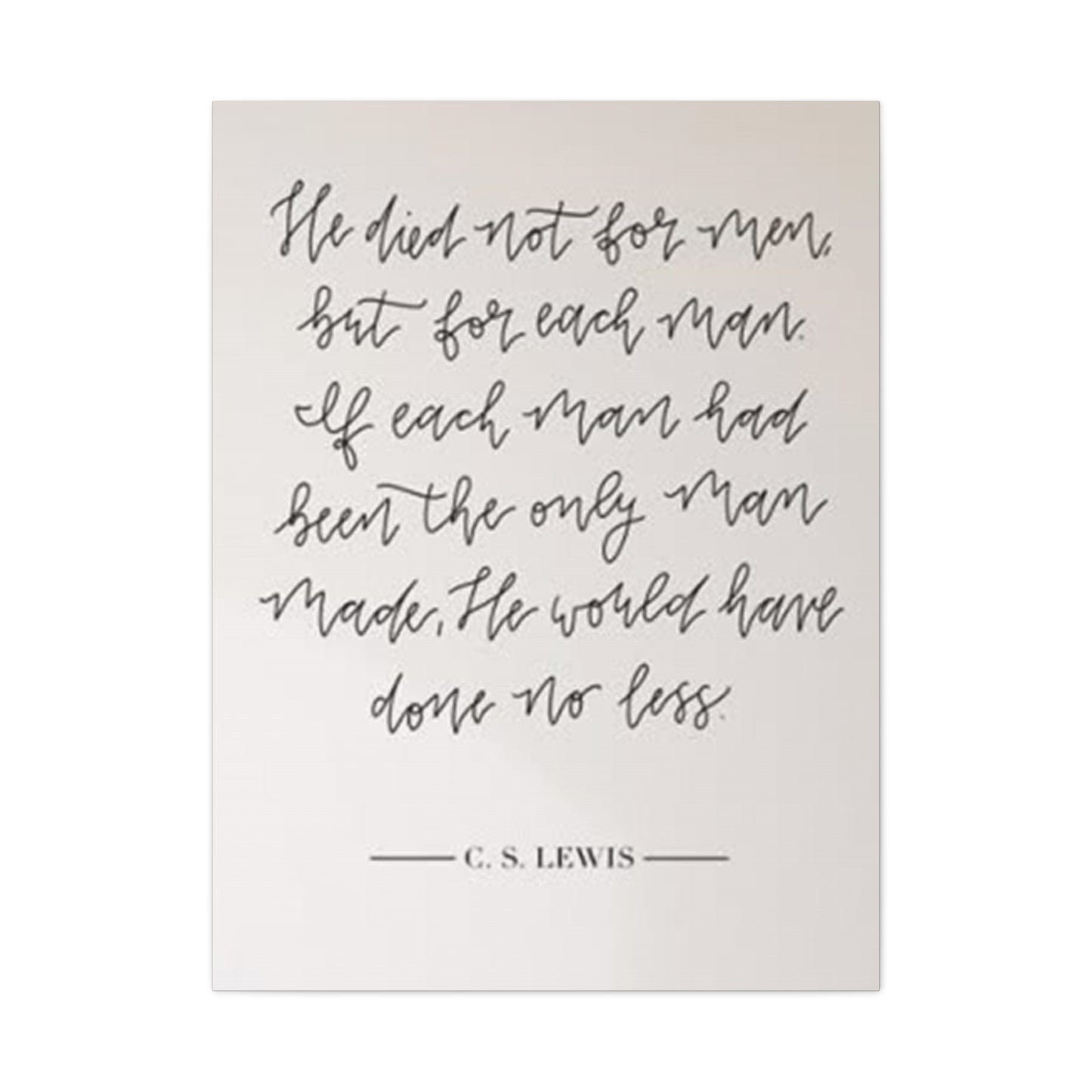 C. S. Lewis Quote Wall Art & Canvas Prints