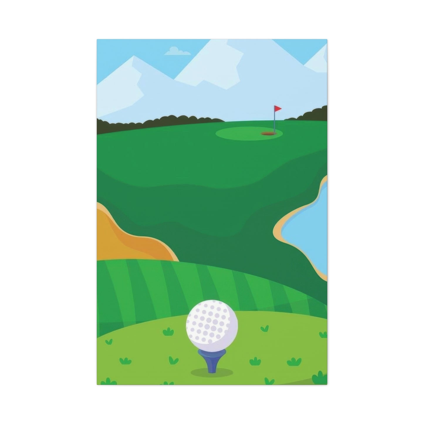 Golf Course Ball Wall Art & Canvas Prints