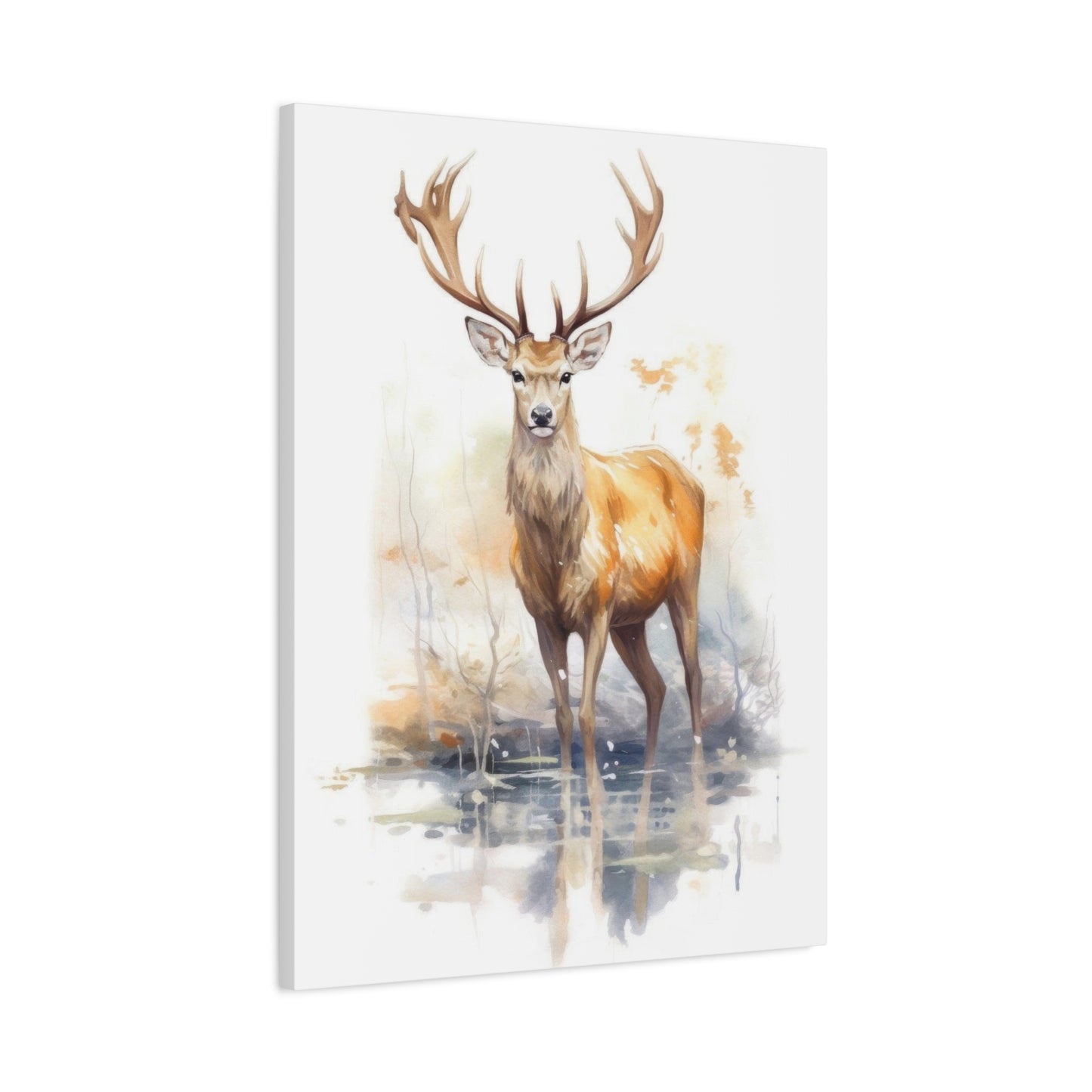 Large Deer Watercolor Wall Art & Canvas Prints