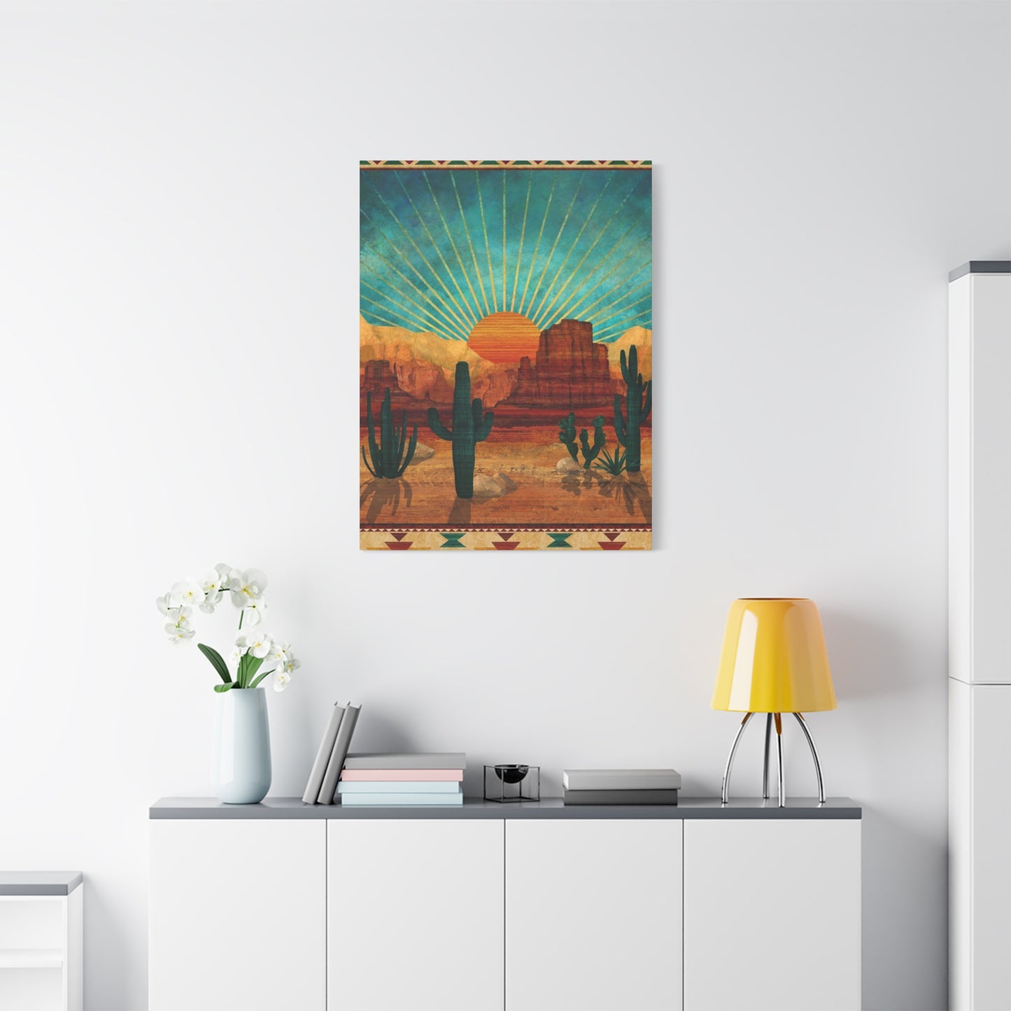Sunrise In A Desert Wall Art & Canvas Prints