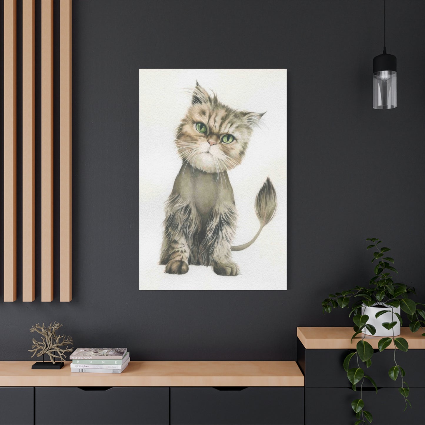 Grace Pop Cat Portrait Wall Art & Canvas Prints