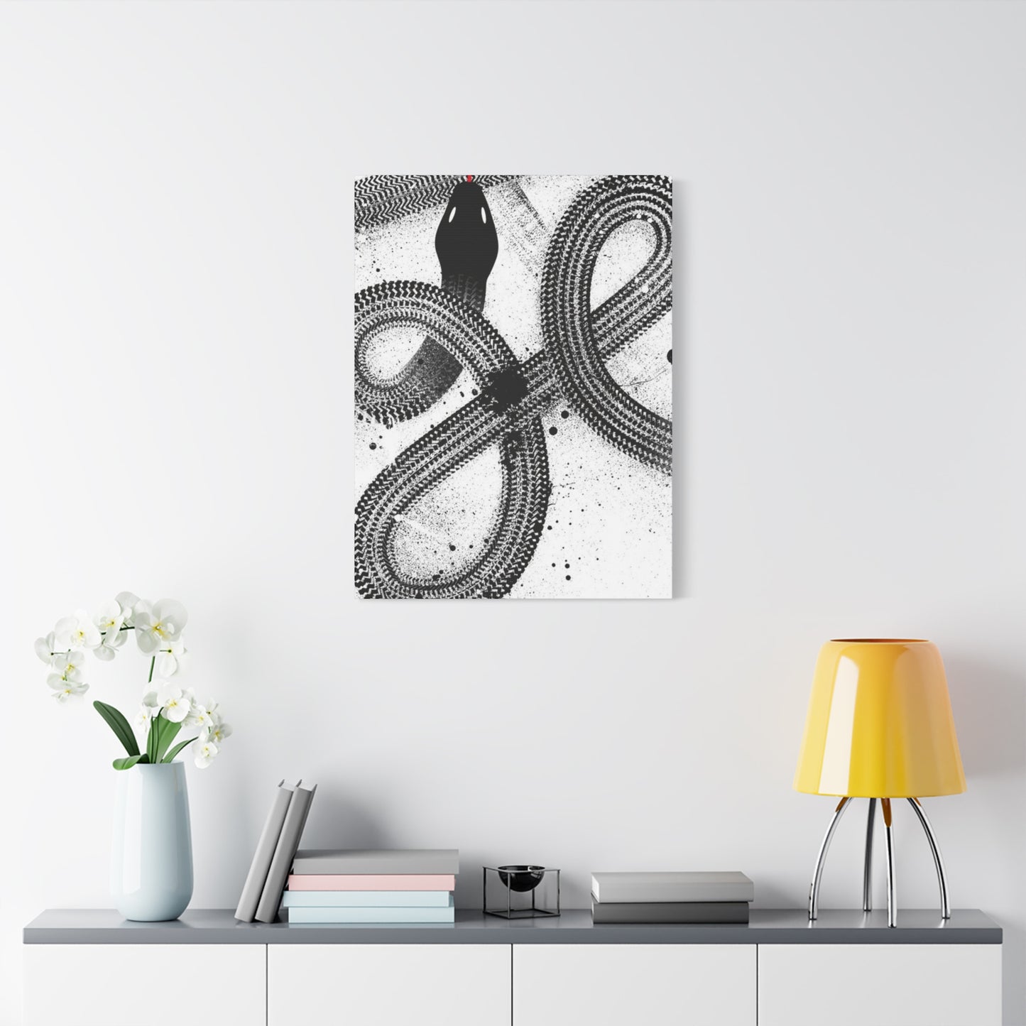 Black & White Snake Wall Art & Canvas Prints