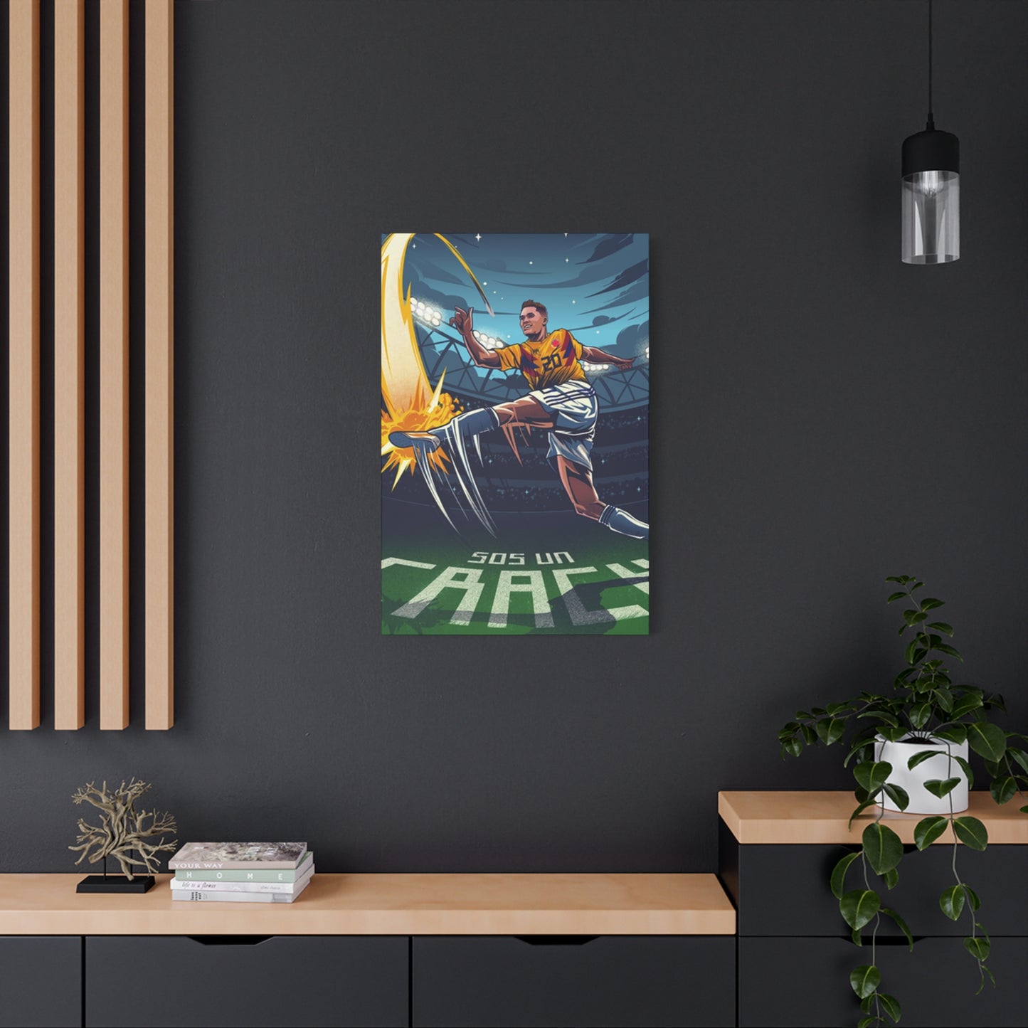 Animation Of Football Players Wall Art & Canvas Prints