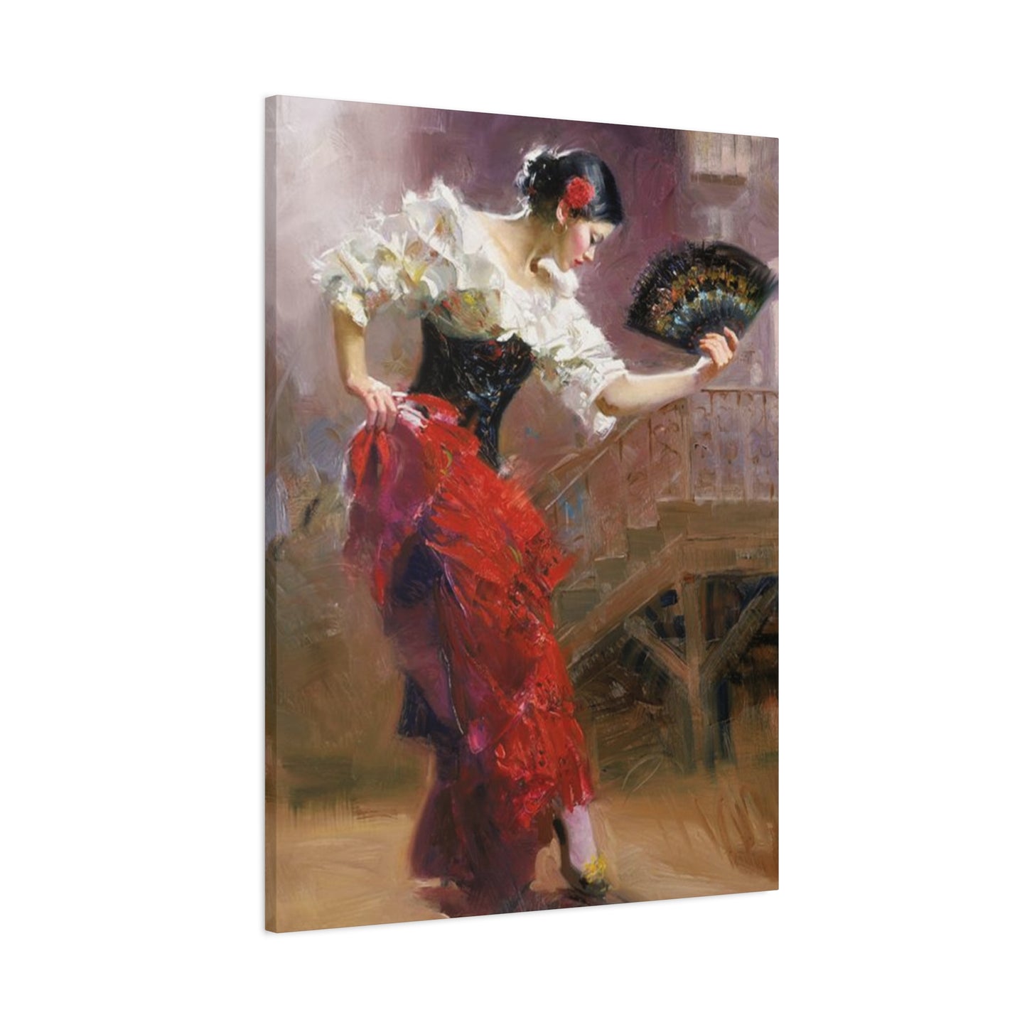 Spain Traditional Dancer Painting Wall Art & Canvas Prints