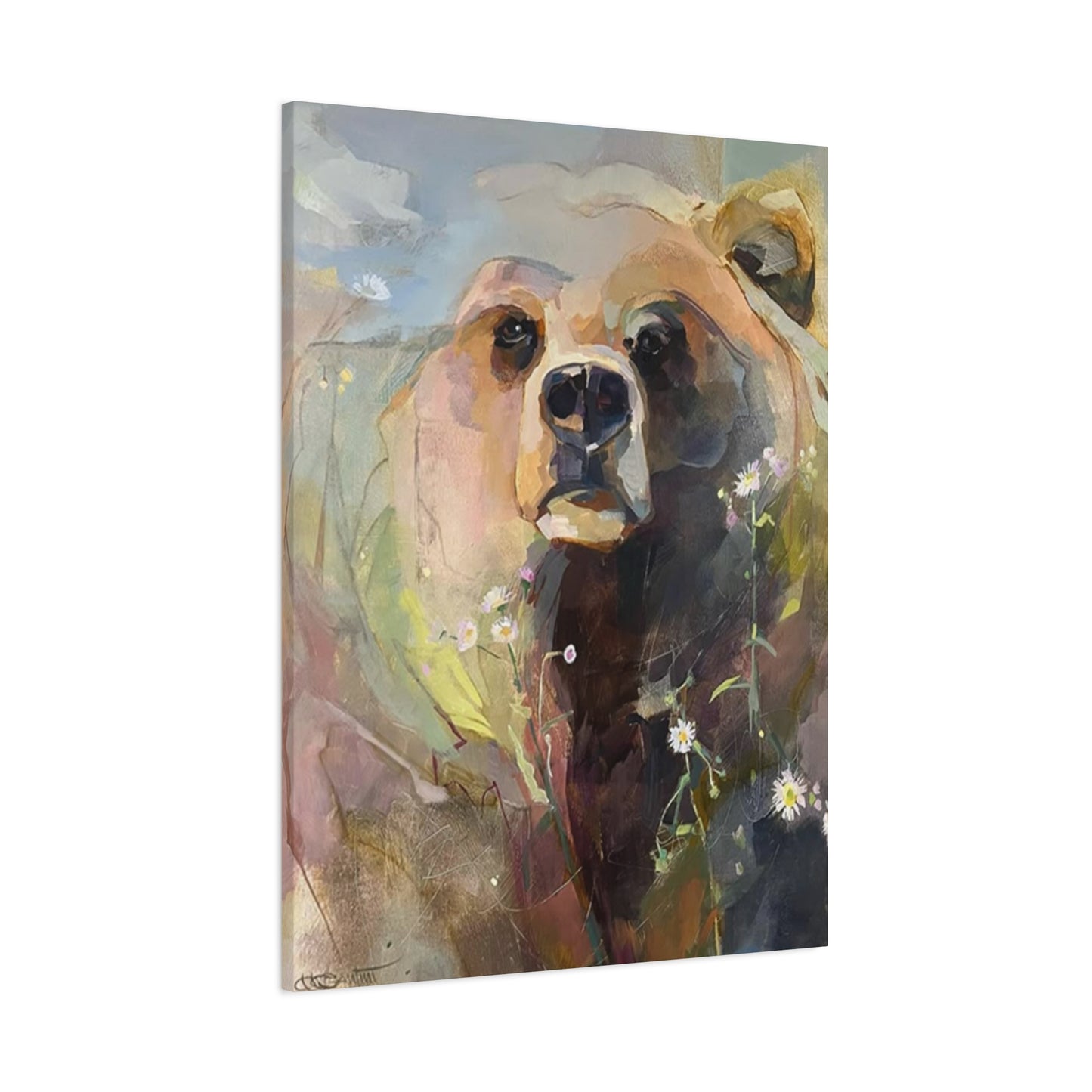 Grizzly Bear Painting Wall Art & Canvas Prints