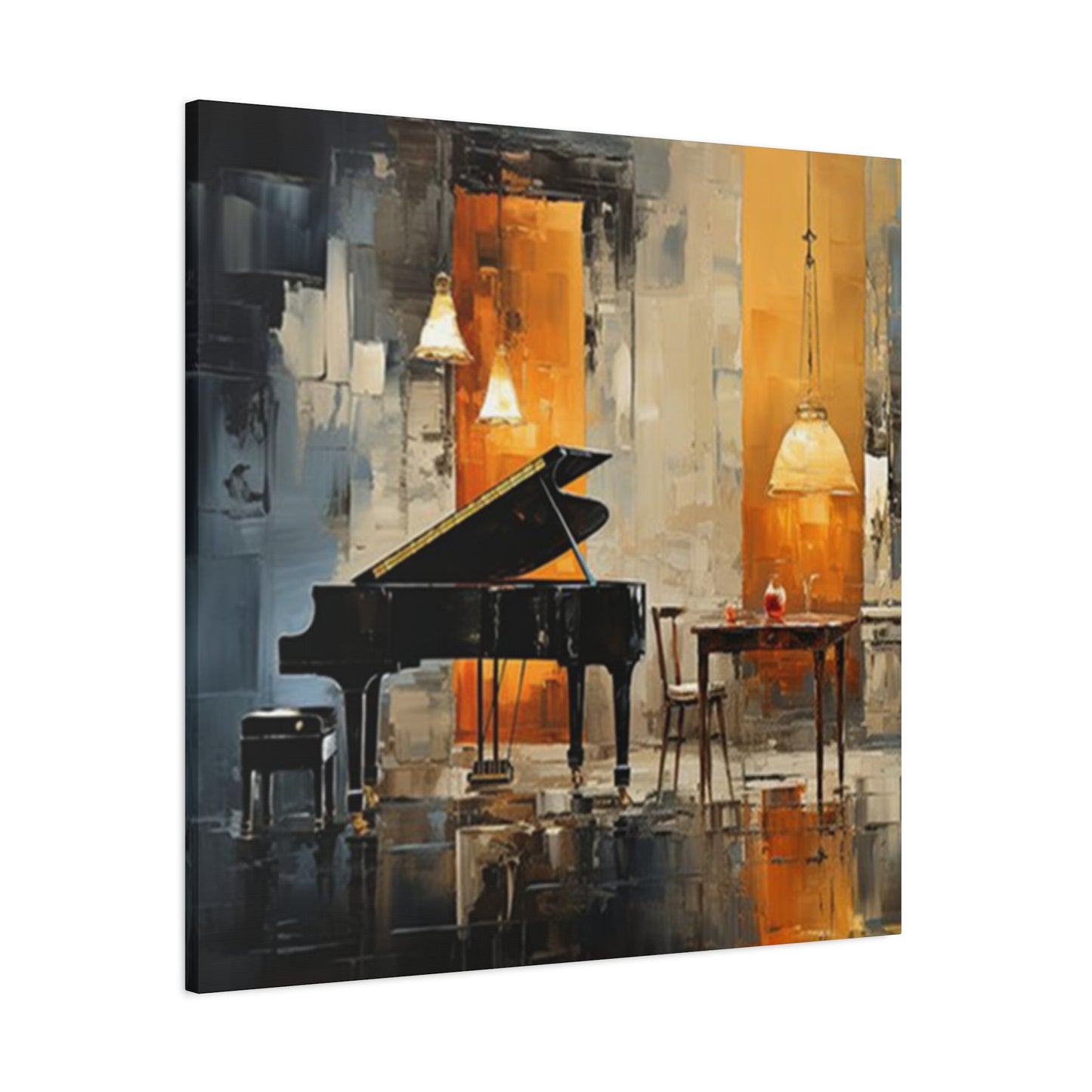 Big Piano Painting Wall Art & Canvas Prints