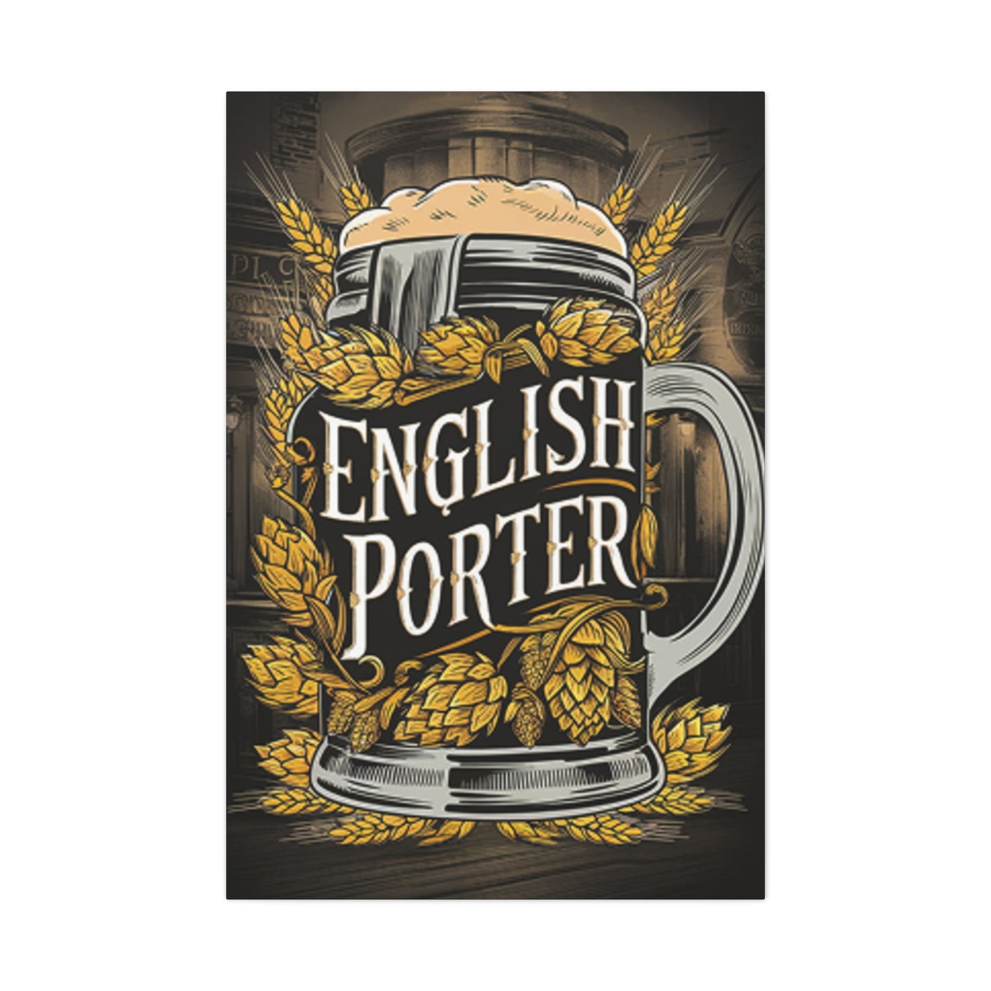 English Porter Whiskey Wall Art & Canvas Prints