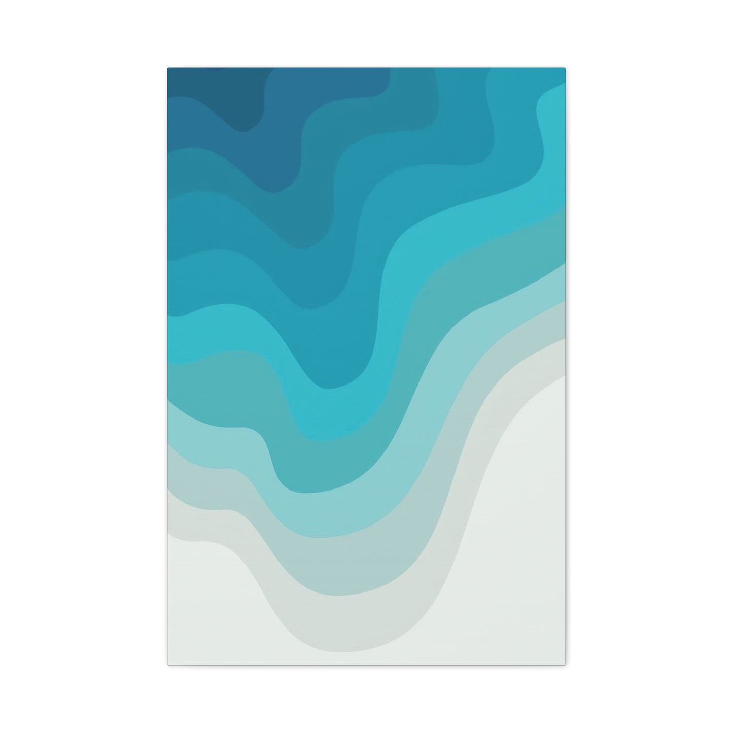 Blue Cool Layers Wall Art & Canvas Prints