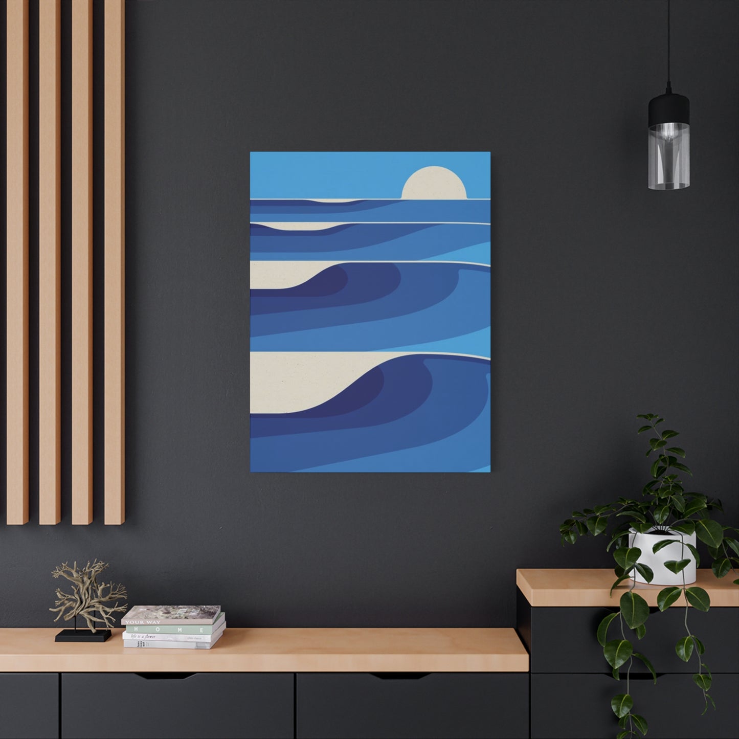 Waves In Ocean Painting Wall Art & Canvas Prints