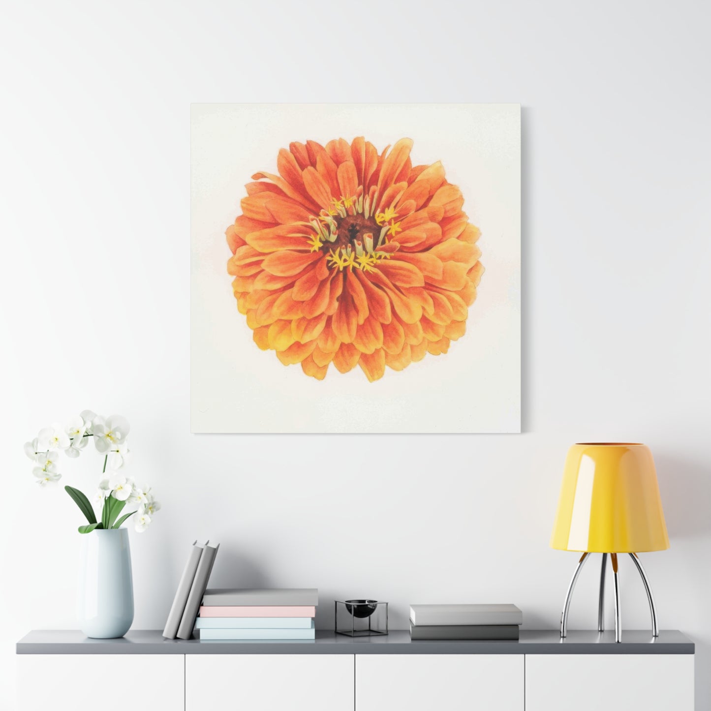 Grace Popp Orange Flower Head Wall Art & Canvas Prints