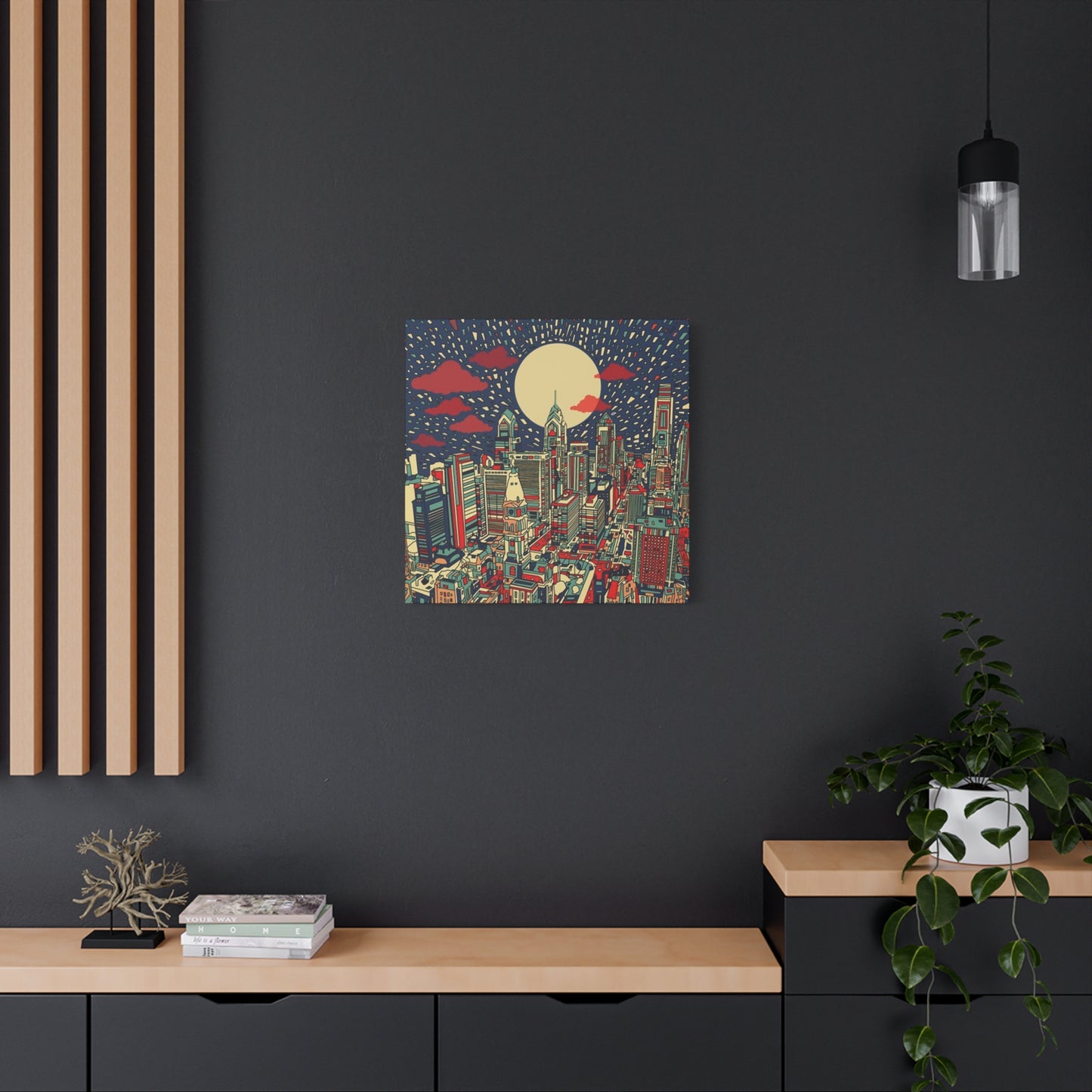City Skyline Philadelphia Poster Wall Art & Canvas Prints