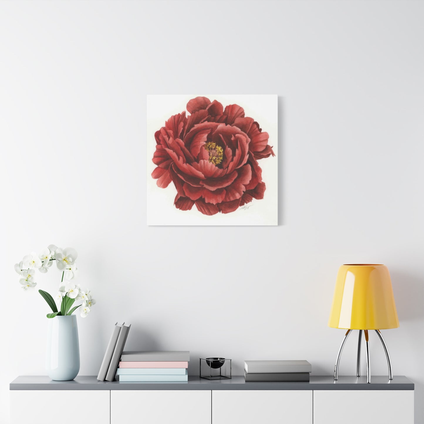 Grace Popp Red Flower Head Wall Art & Canvas Prints
