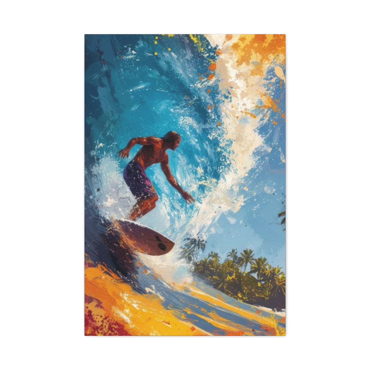 Wave Surfing Wall Art & Canvas Prints