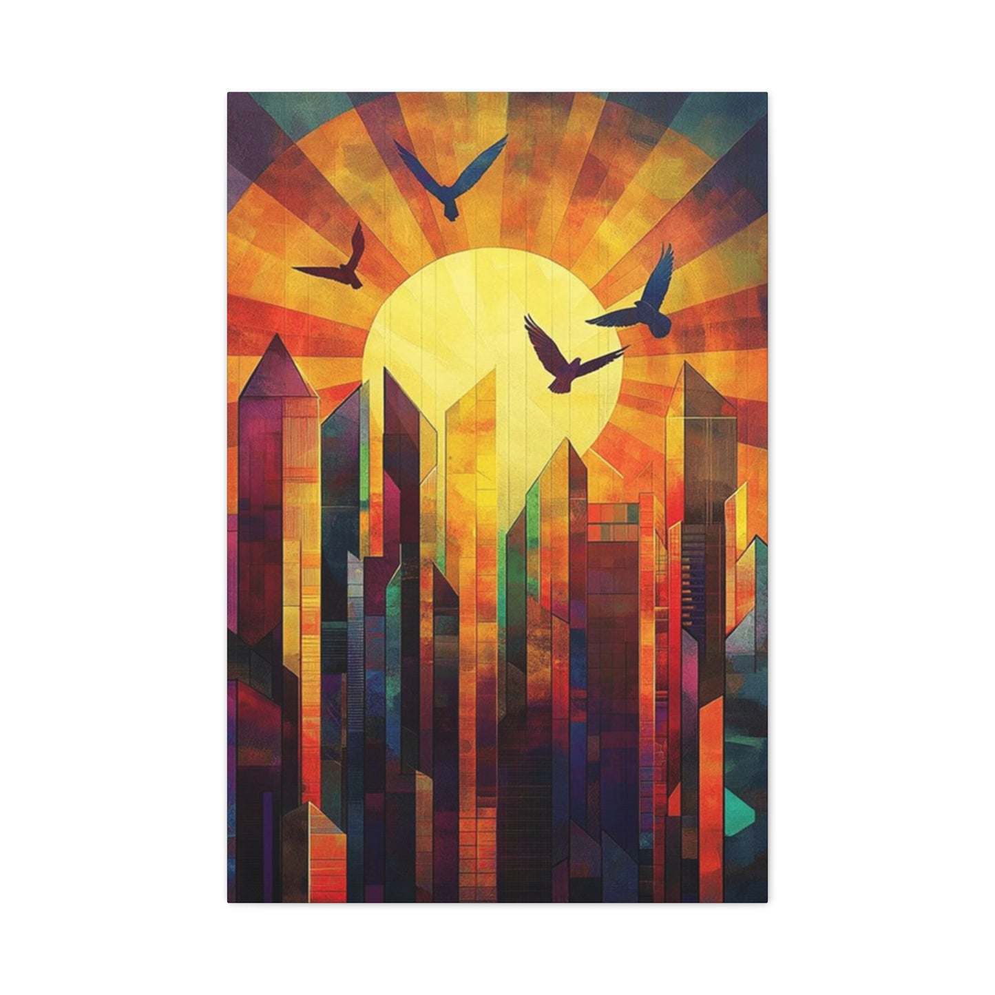 Abstract Sunrise Wall Art & Canvas Prints
