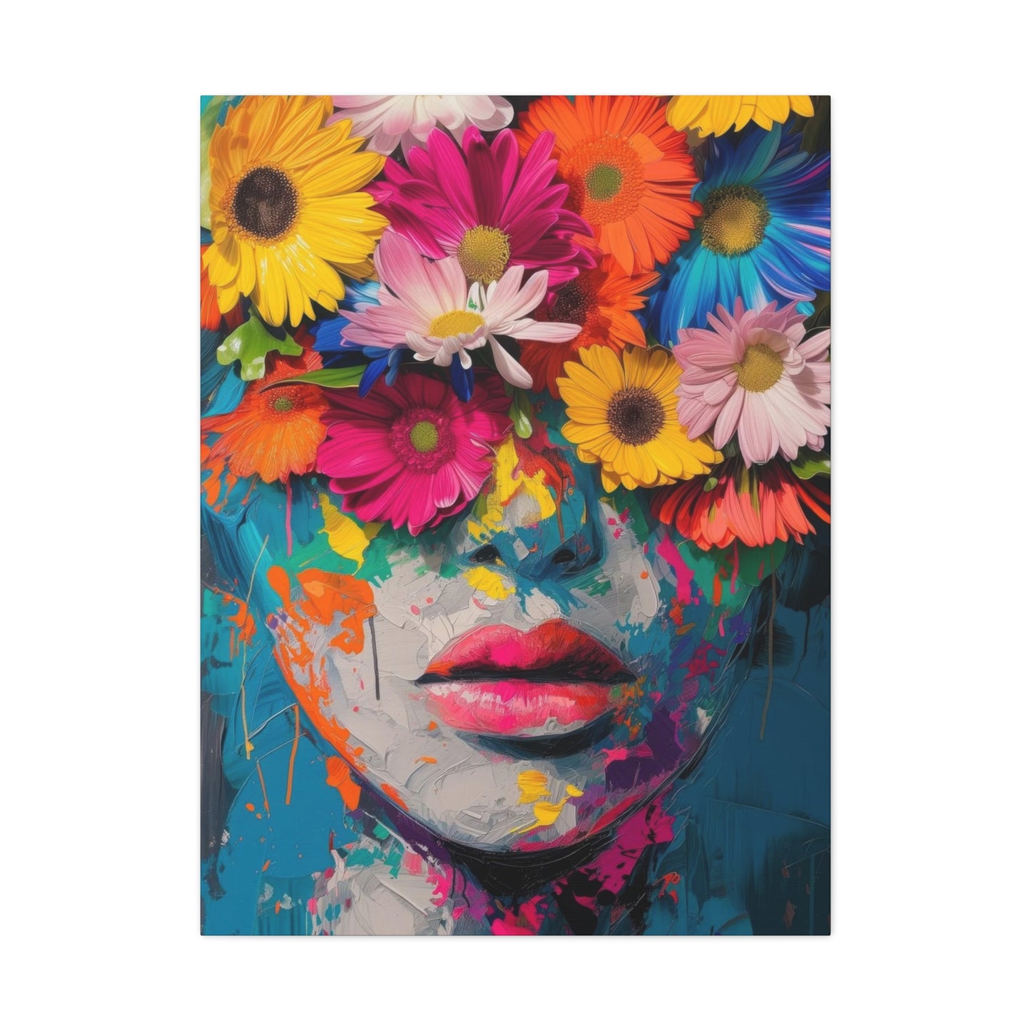 Flower Face Fresh Wall Art & Canvas Prints