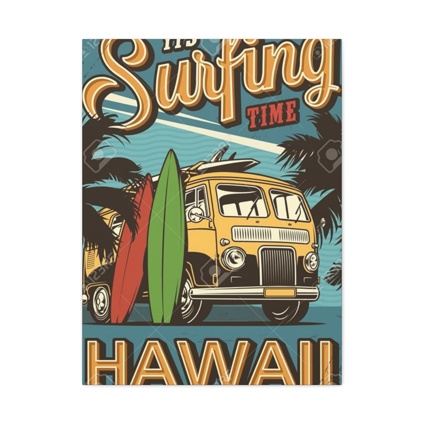Hawaii Surfing Wall Art & Canvas Prints