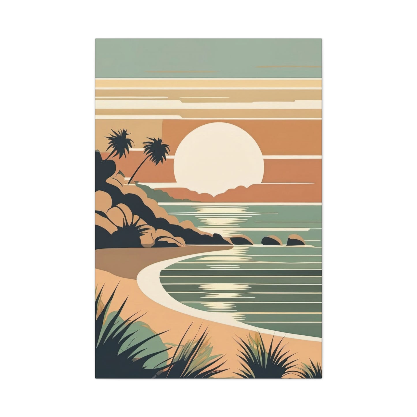 Sunset Landscape Earth Tones Wall Art & Canvas Prints