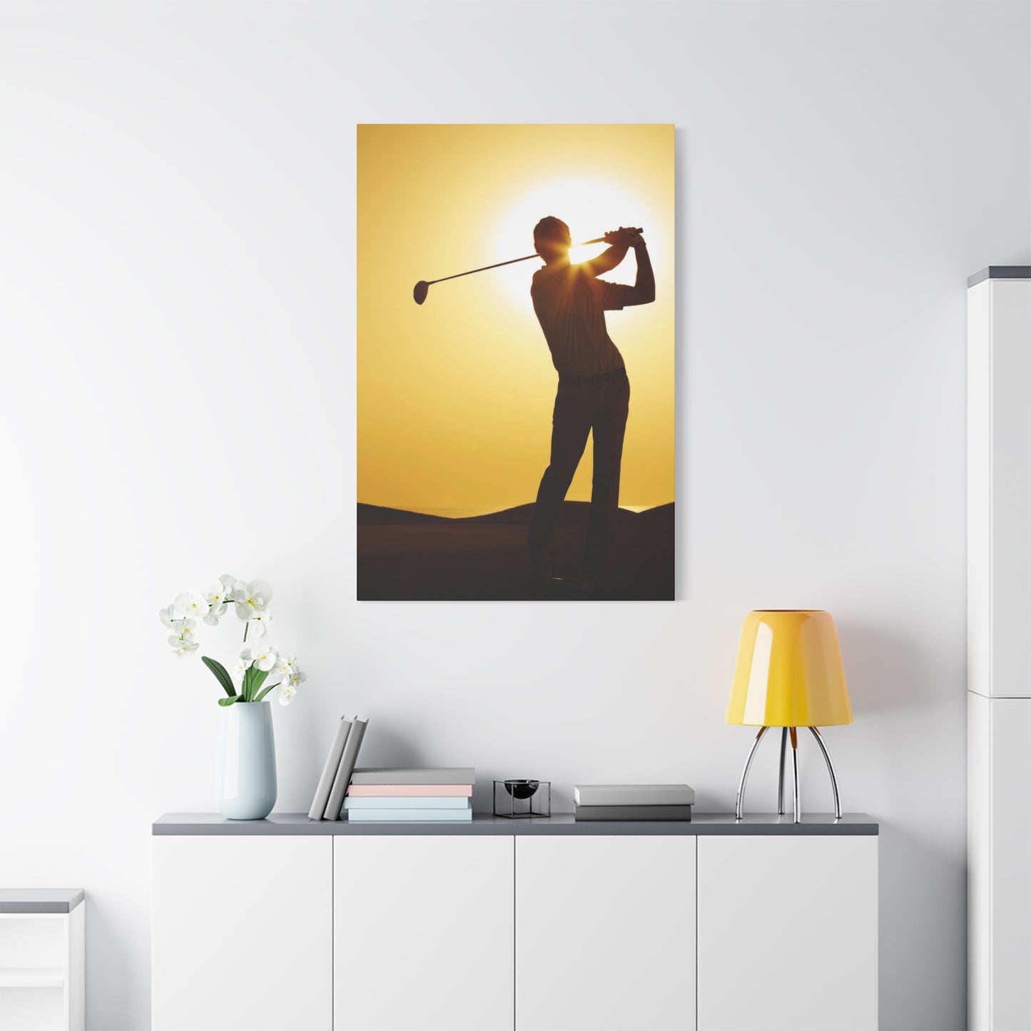 Golf Shot Low Yellow Wall Art & Canvas Prints