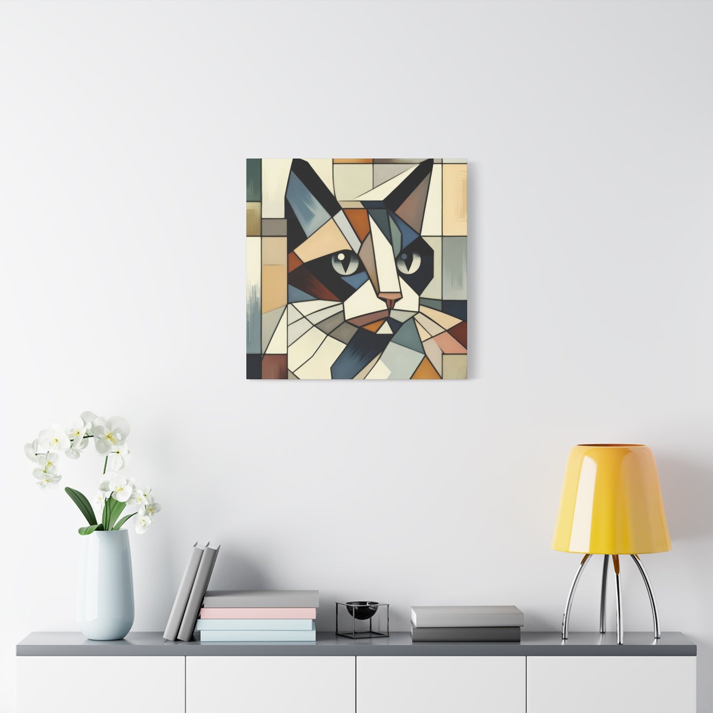Cat Portrait Cubism Wall Art & Canvas Prints