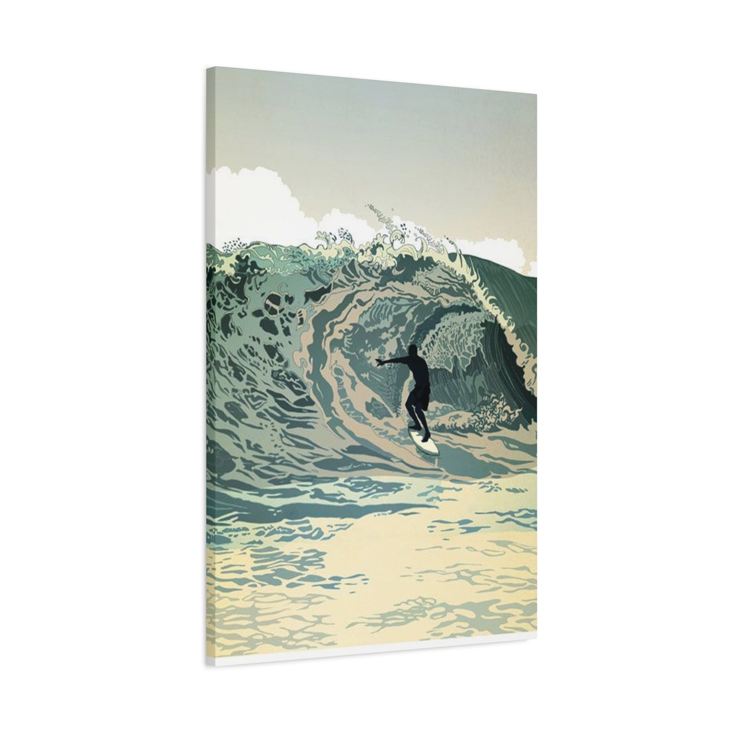 Wave Surfing Wall Art & Canvas Prints