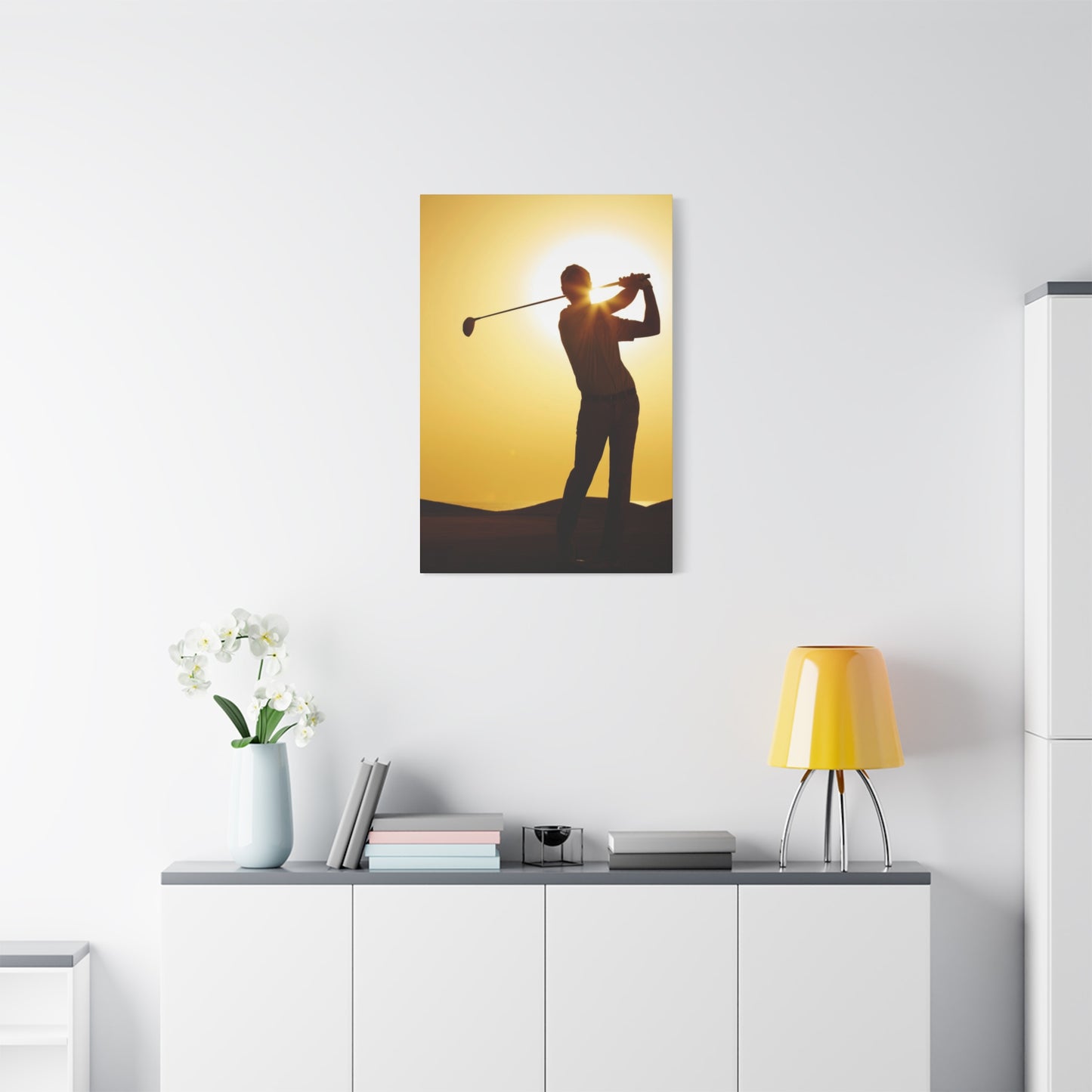 Golf Shot Low Yellow Wall Art & Canvas Prints